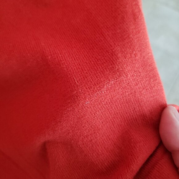 Woman East 5th Red Orange Long Sleeve Blouse Size XL - Picture 6 of 8